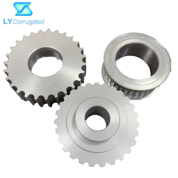 Cast Iron Carton Machine Spare Parts 5m 8m Conveyor Roller Timing Belt Pulley