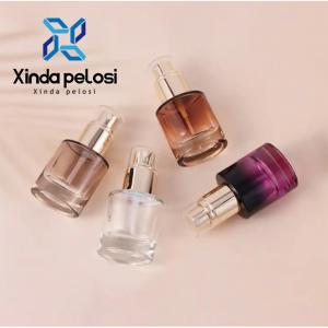 China Luxury Cosmetic Empty Amber Clear Essential Oil Glass Dropper Bottle 30ml 100ml on sale