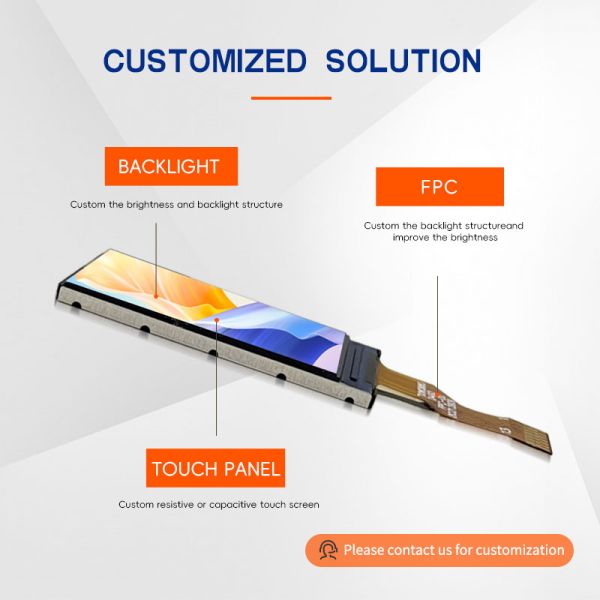 0.96-inch strip TFT LCD display screen, small-sized display panel