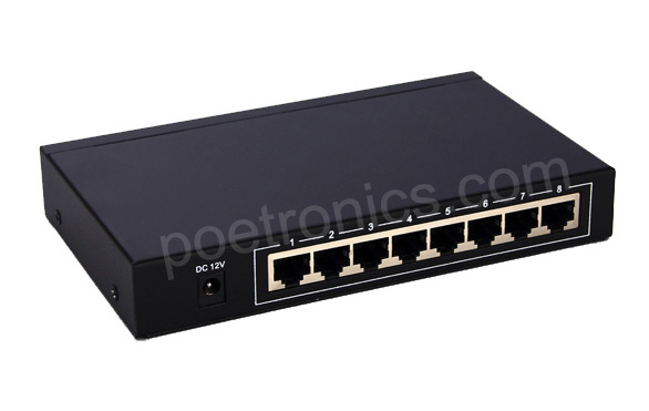 Network Switch 8 Port 10/100/1000M 16Gbps Bandwidth