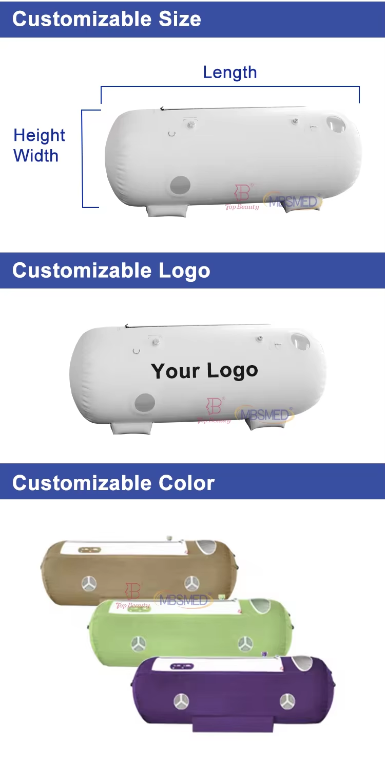 2.0 ATA Soft Medical Spa Improve Memory Lying Oxygen Hyperbaric Chamber
