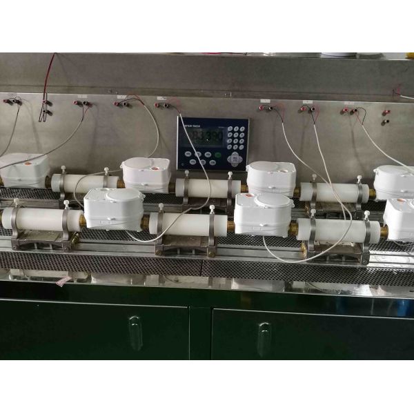 AMI 1.6 Mpa External Water Flow Meter , Brass Housing LCD Display Water Flow Rate Meter