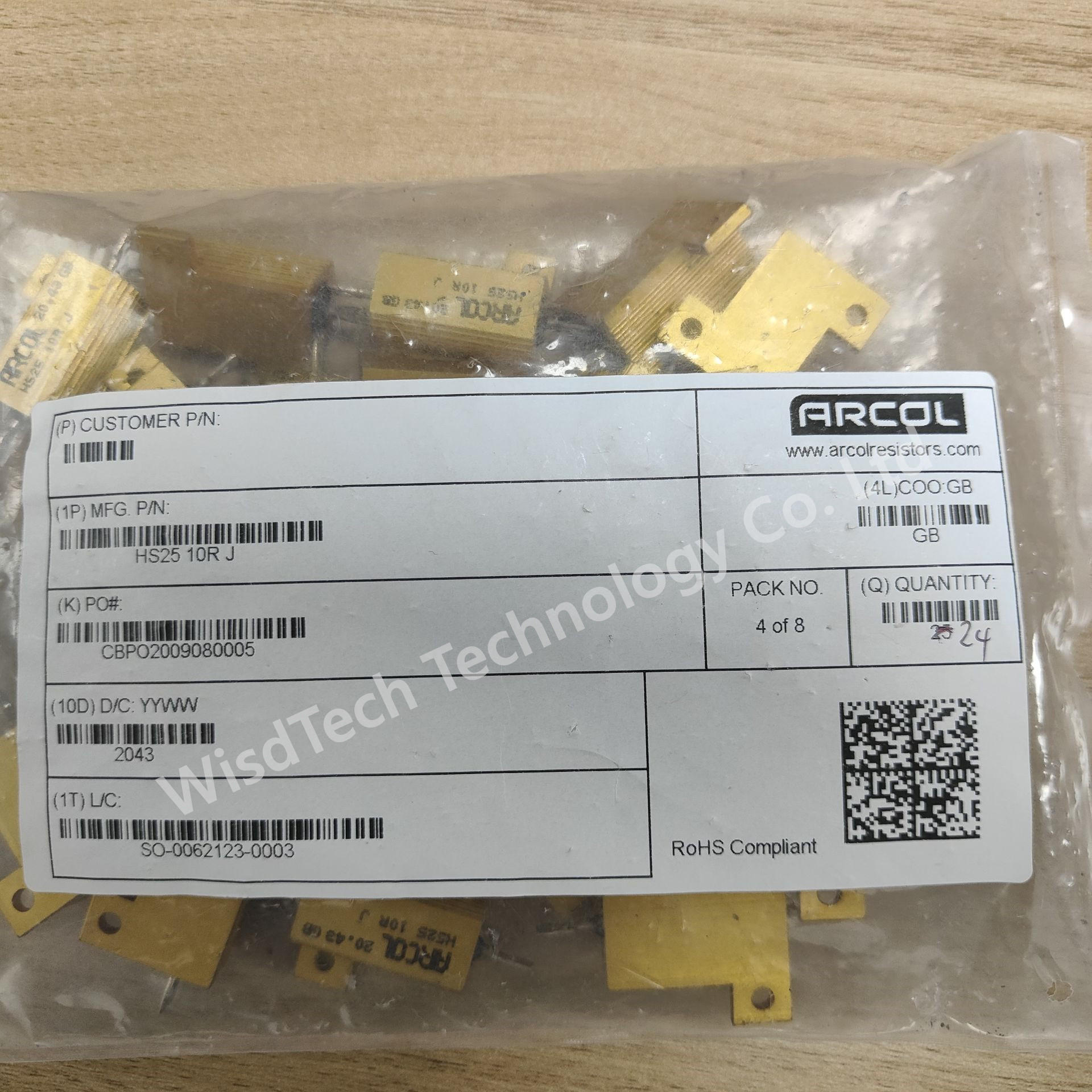 HS25 10R J Wirewound Resistors - Chassis Mount 25W 10 OHM 5%