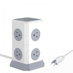 Buy cheap Customized Universal Multi Plug Tower Power Strip with USB Port and 1.8M Extension Cord product