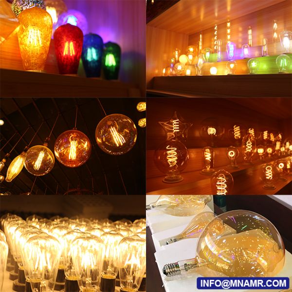 factory direct led filament bulb c7 c9 c32 c35 a19 a60 g45 g80 g95 g125 g150 t25 t30 t35 t45 st45 st58 st64 oversize bulb High Quality E14 C35 LED Bulb 4Watts 400lm Dimmable 2 Years Warranty UL Approved