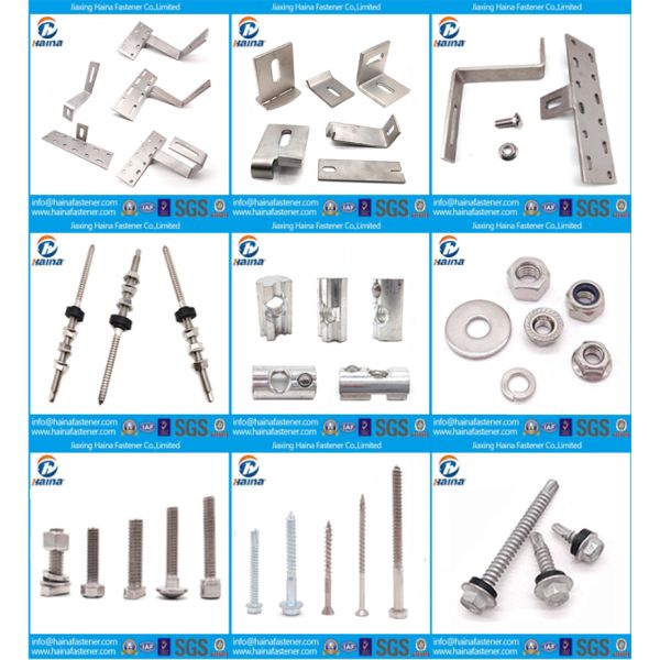 Roof Solar Power System OEM Solar Mounting Accessories Adjustable Tile Hook