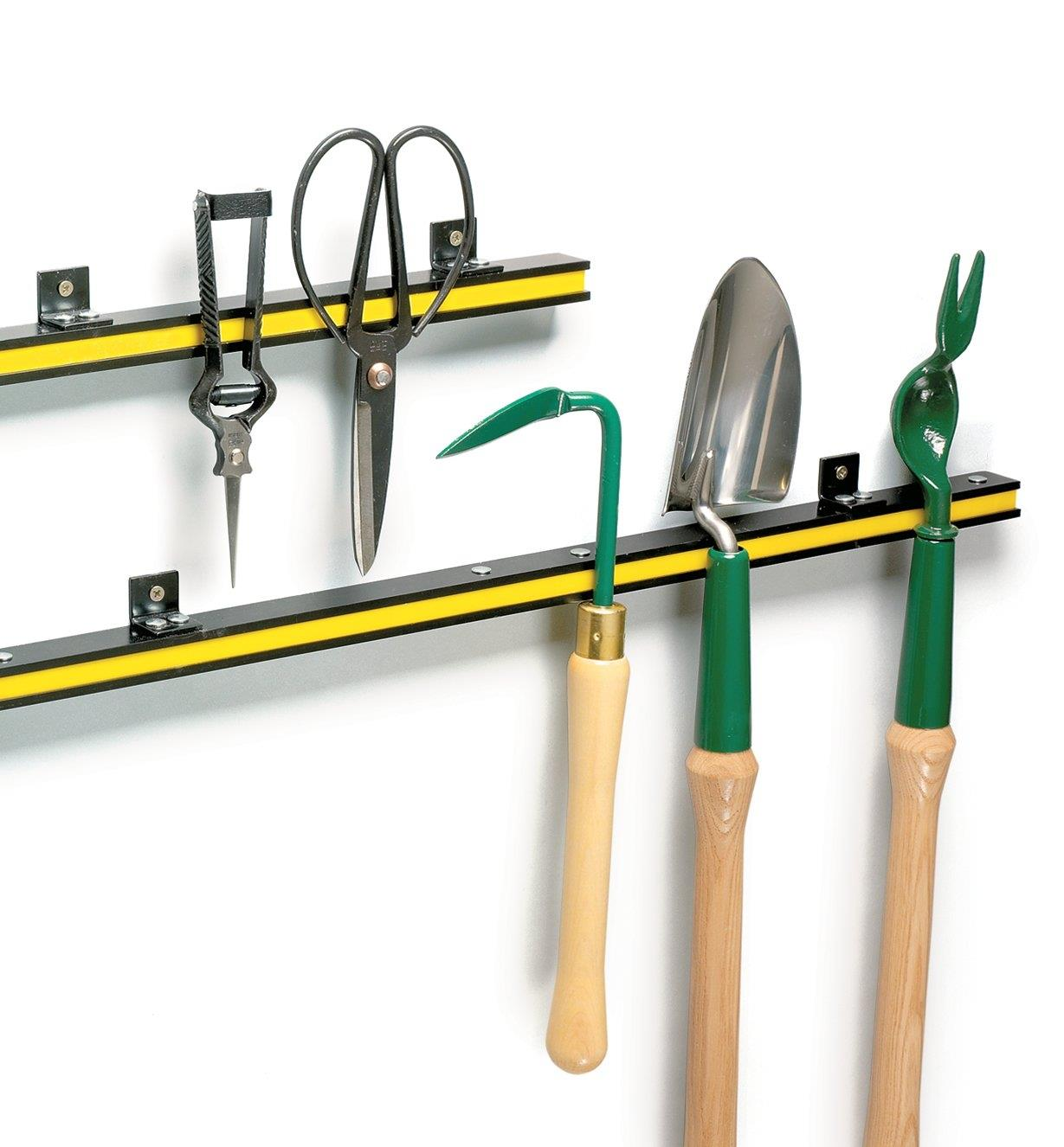 24" Strong Storage Tool Organizer Bars Set Permanent Space-saving for Garage Workshop