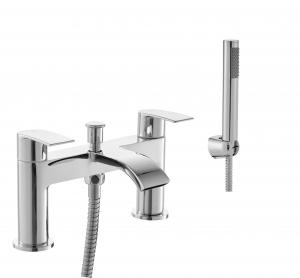 Buy cheap Chrome And Polished Brass Bath Faucets /  Shower Mixer Faucet For Bathroom product