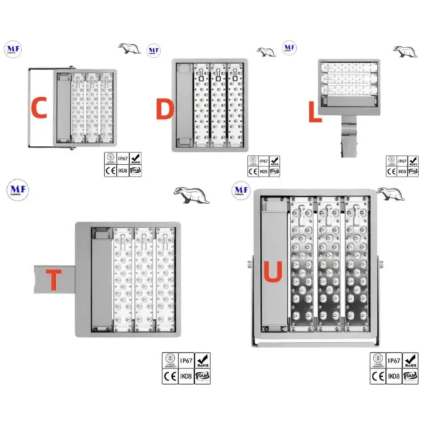Outdoor Led Street Light RGB function with remote controller for Tunnel Sea Port Stadium and Outdoor Lighting