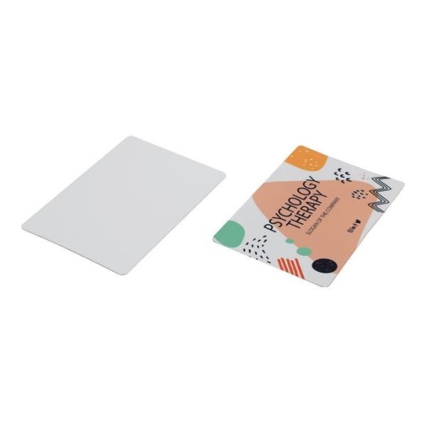 DIY Personalized Double-Sided Sublimation Printable Plastic Blank Business Card