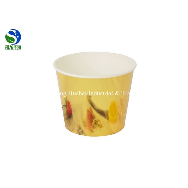 Large capacity take away custom printed white disposable food fried chicken wings paper bucket with lid