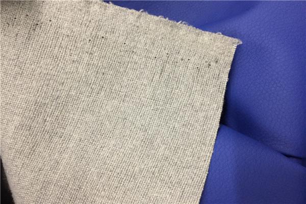 Quality Blue 0.75 Mm Sofa Leather Fabric Handfeeling  For Car And Home Furnishing for sale