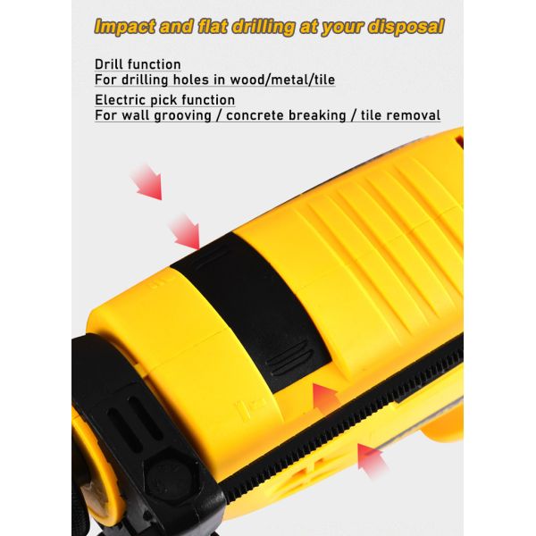 220V Electric Wired Drill Driver Corded Multi Speed For Household