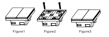 Plastic Panel Zigbee Smart Light Switch , 240V zigbee wireless wall switch