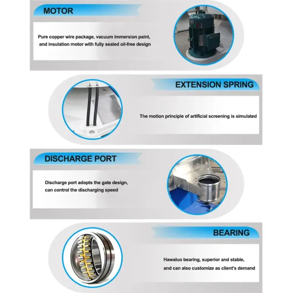 High Precision Tumbler Screen 0-200 Mesh Vibrating Sieve Machine