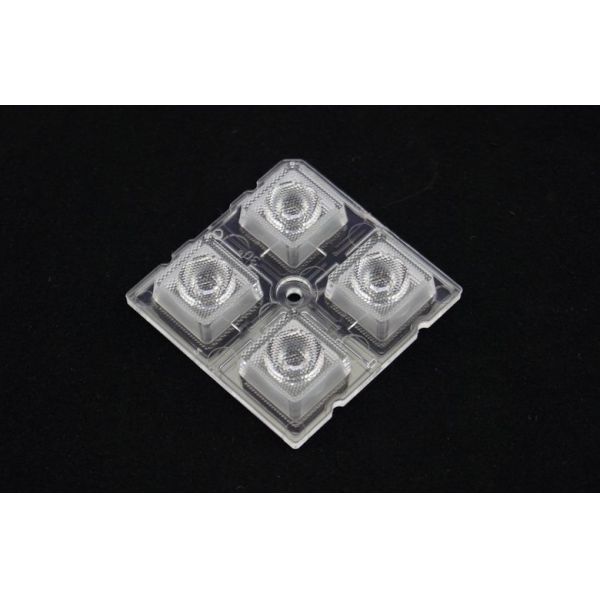 PC Led Optical Lens , 4 in 1 Led Lens Array For SMD 5050 Led Light