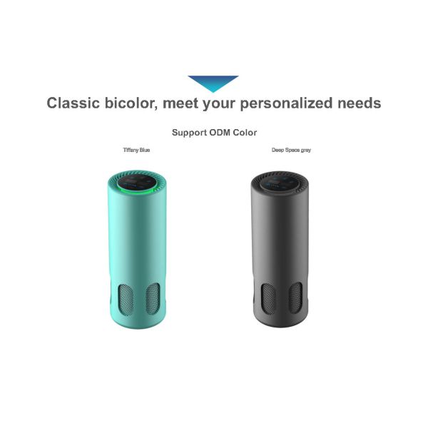 RoHS Car Air Purifier Hepa Filter 28dB 5 Million/cm3 Mini Ozone Ionic