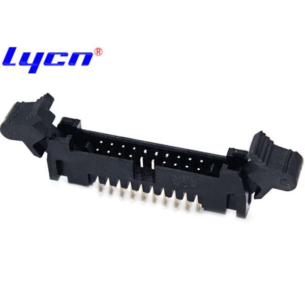 2.0 Mm Pitch Ejector Header Short Latch Straight PA9T Gold Flash