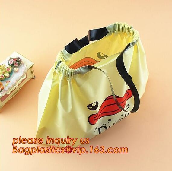 Drawtape Plastic Car Biodegradable Garbage Bag,Plastic laundry drawtape handle