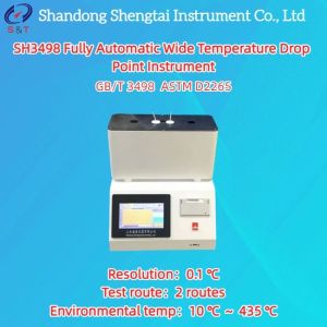 Buy cheap SH3498 Automatic Wide Temperature Drop Point Instrument ASTM D2265 product