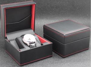 Buy cheap Eco - Friendly Plastic Watch Box PU Leather Outside Waterproof Environmentally Friendly product