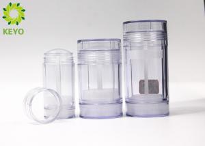 Buy cheap AS Plastic Clear Gel / Stick Deodorant Containers Round Shape 30g 50g 75g Optional product