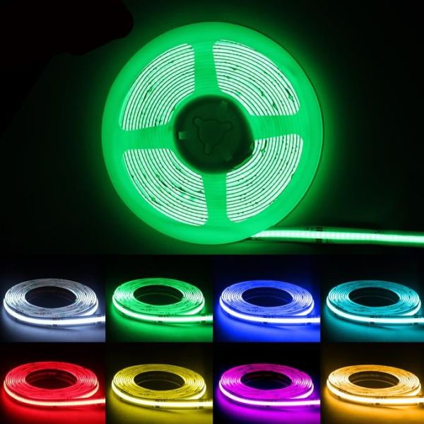 PCB 10mm Dimmable Digital LED Strip , Aluminum Profile COB RGB Strip