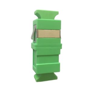 flangeless green SC/APC SM simplex fiber otical adapter