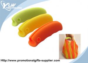 Silicone orange, green Customized Promotional Gifts shopping bag holder