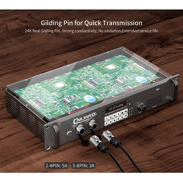 CNLINKO M12 Panel Mount Waterproof Ip67 6 Pin Male Female Docking Connector