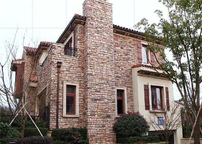 4000series Warm-Keeping Artificial Wall Stone For Outdoor Decoration With Color Customized