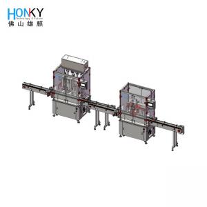 Buy cheap Full Automatic 1 Litre Dishwash Liquid Filling Capping Machine For Daily Chemical Packing product
