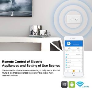 Glomarket Smart Wifi Wall Socket Plug Customized Built In Independent Switching