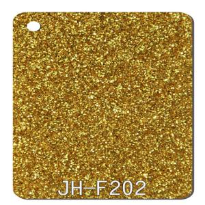 Buy cheap 1/8 Inch Gold Glitter Acrylic PMMA Sheet 3mm Thin Clear Perspex Sheet product