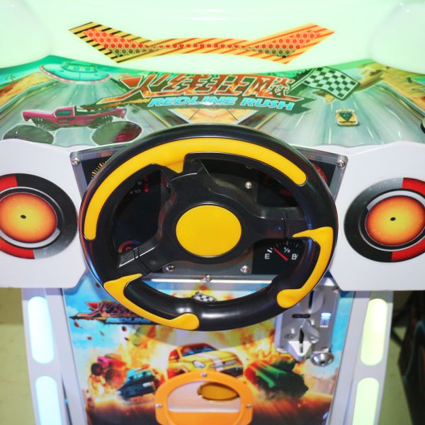 Children Car Racing Game Machine / Car Driving Arcade Games One Person