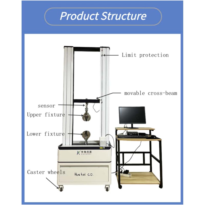 Professional-Grade Electronic Universal Double-Column Tensile Testing Machine/Plastic & Rubber Tensile Strength Testing Machine