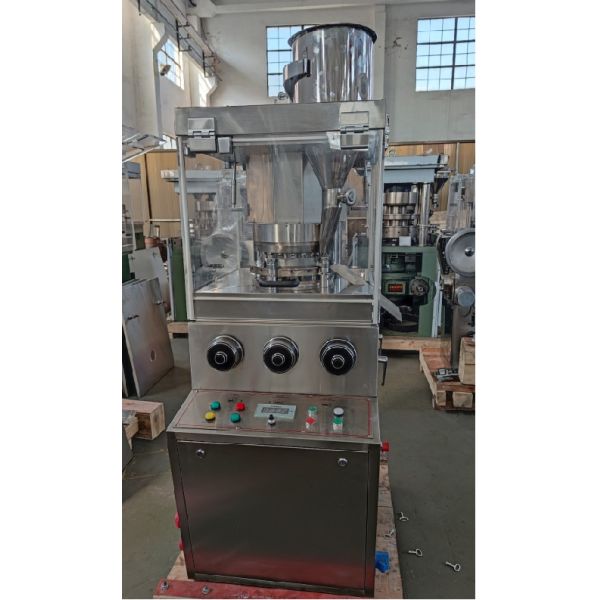 Geometrical Shape Rotary Tablet Press Machine 50KN Button Control