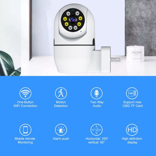 2mp Surveillance Wifi Camera Smart Home Security Auto Track Wireless Motion Detect Camera