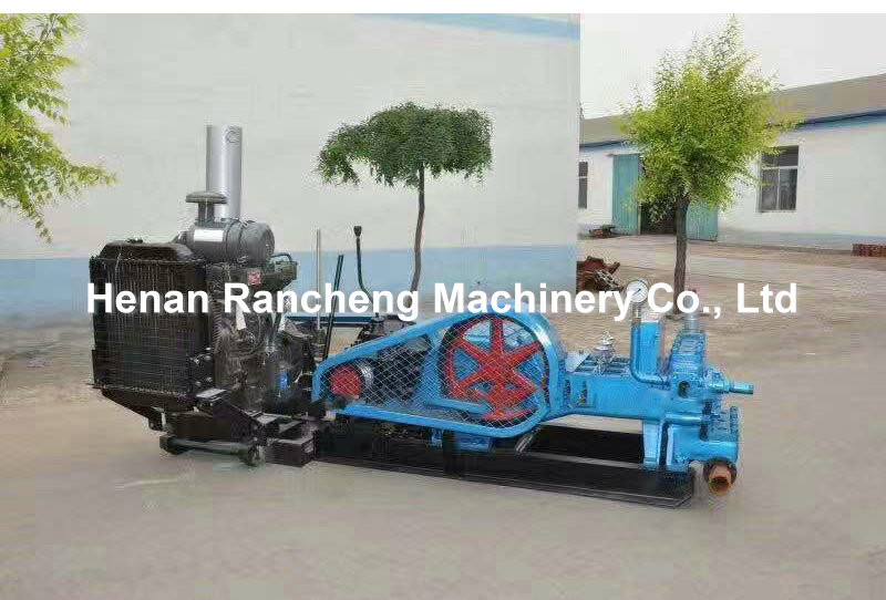 Diesel Engine Type Mud Pump Max 600L/Min Horizontal Tri-Cylinder Dual Role Penthouse Detroit Piston Pump