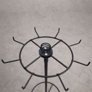 550mm Height 100mm Width Rotating Display Rack With Hooks