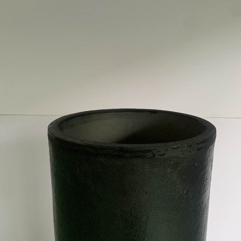 Anti Erosion Carborundum Crucible Graphite Straight Barrel Vessel Metal Melting Crucible