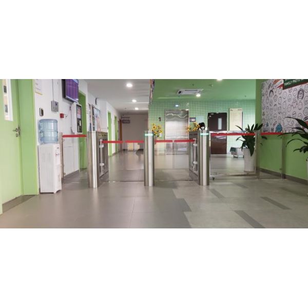 Factory Application Pedestrian Swing Gate Turnstile  With Card And Qr Code 3