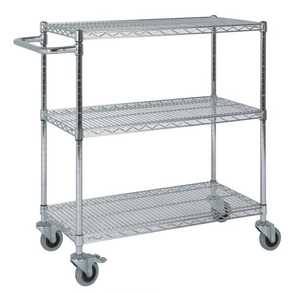 Chrome Plated Wire Mesh Shelves , Industrial Wire Rack For Clean Room / Workshop