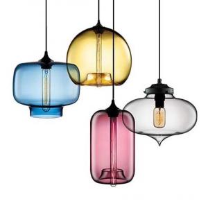 Buy cheap Colorful Modern Fishbowl Glass Pendant Light - 8 colors & 13 shapes available product