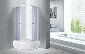 Buy cheap 900x900x2100mm Quadrant Shower Enclosure 4mm Tempered Smoke Glass product