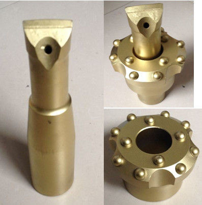 Quality Taper 6 - 12 Degree Dome Bit / Hole Opener Drill Bit H22 X 108mm Shank for sale
