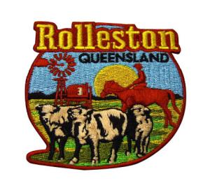 Buy cheap Custom Made Iron On Embroidered Patches Merrowed Edge Laser Cut product