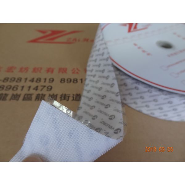 White / Black Self Adhesive Hook And Loop Tape , Waterproof Strong Sticky Fasteners
