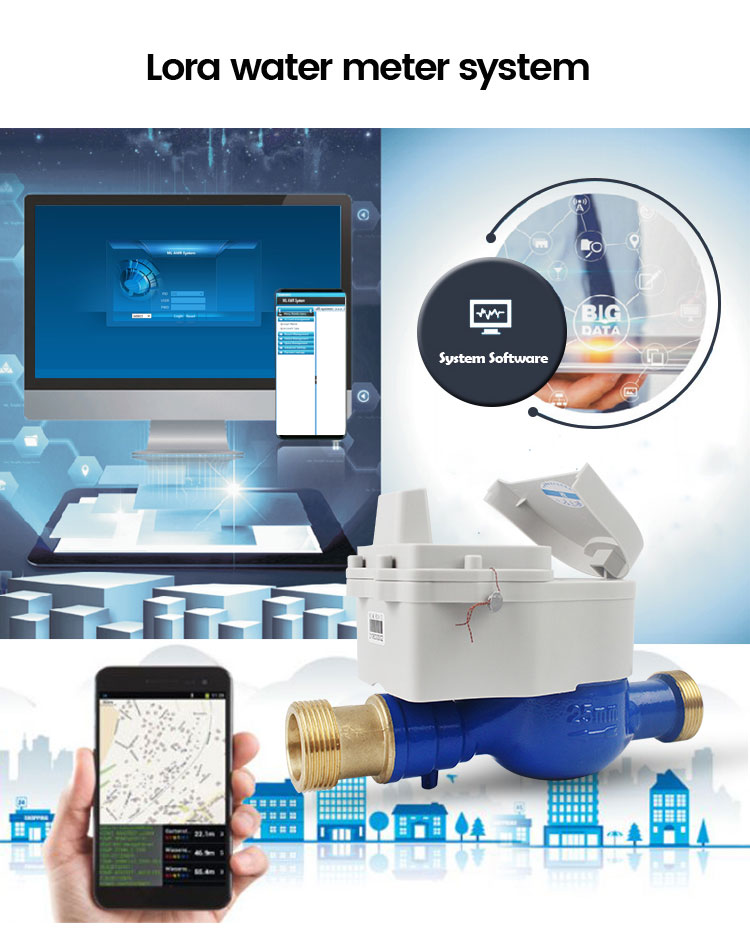15mm Domestic Smart Digital Lora Remote Water Meter 3g Batch Control Water Meter