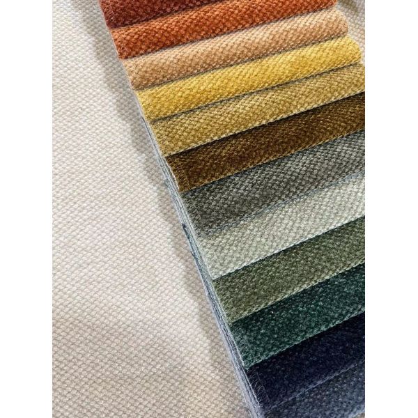 Weave Velvet Sofa Fabric Luxurious Look Cozy Colorful For Upholstery Sofa Fabric Factory